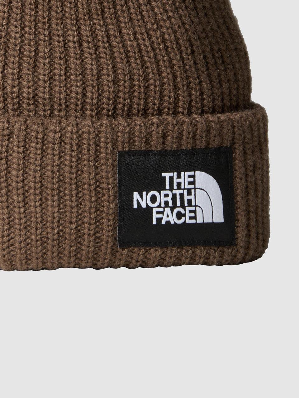 THE NORTH FACE Berretto in Maglia a Coste con Logo Marrone Economico