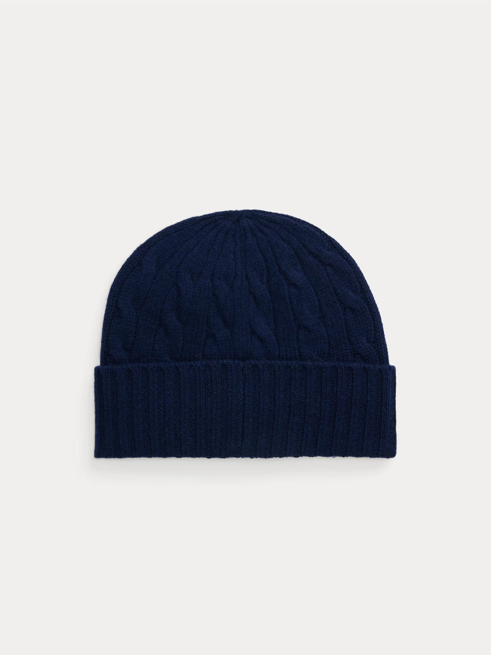 RALPH LAUREN Cappello in Lana a Trecce Blu Outlet
