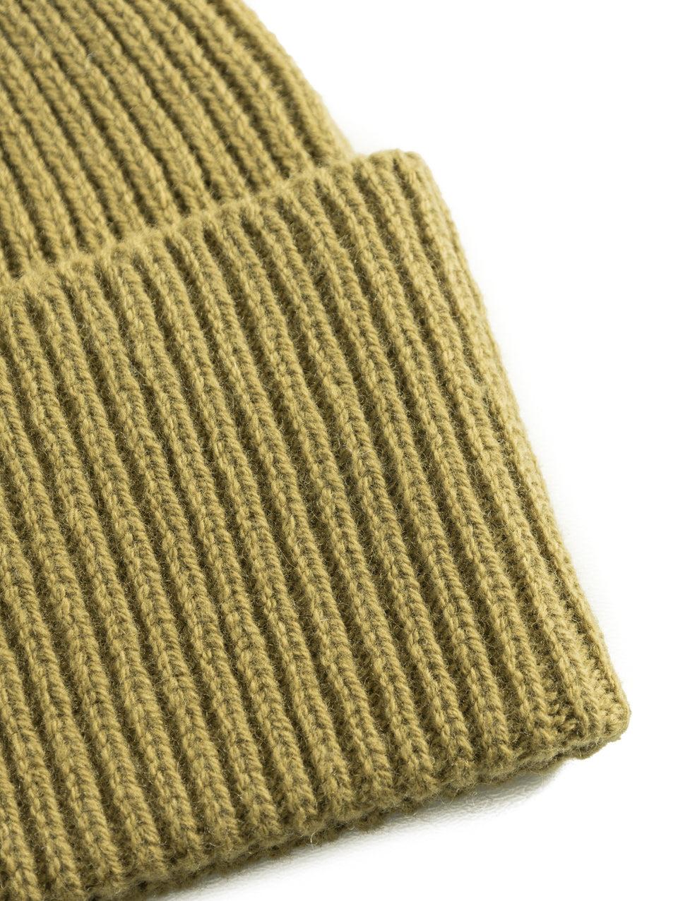 NORSE PROJECTS Berretto in Lana a Coste Verde Saldi