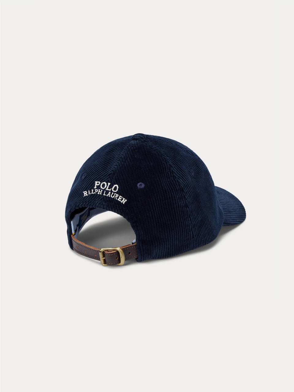 RALPH LAUREN Cappello in Velluto a Coste Blu Vendita Calda