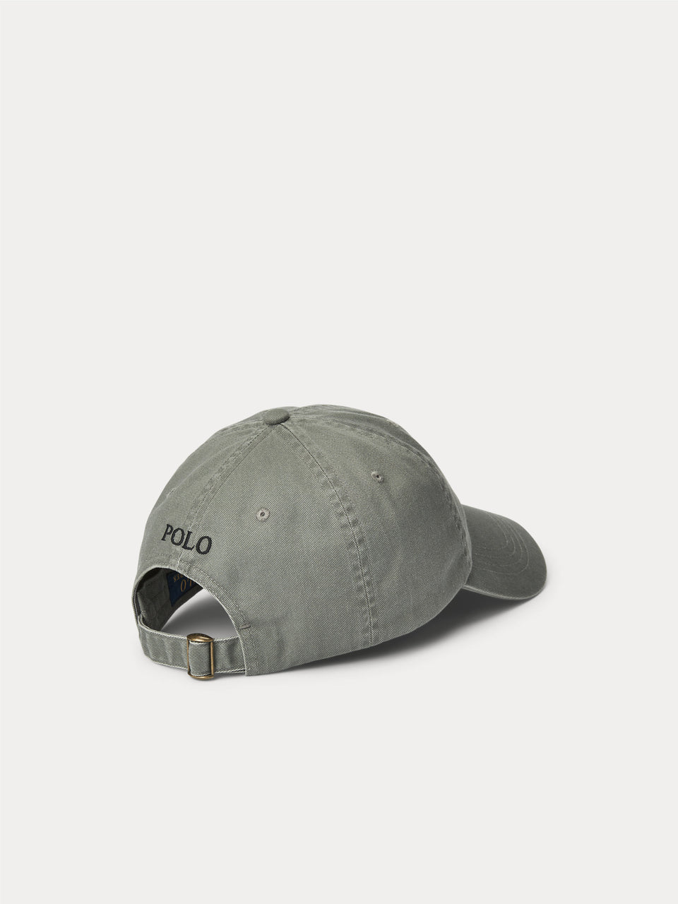 RALPH LAUREN Cappello da Baseball in Chino di Cotone Grigio Vendita Economica