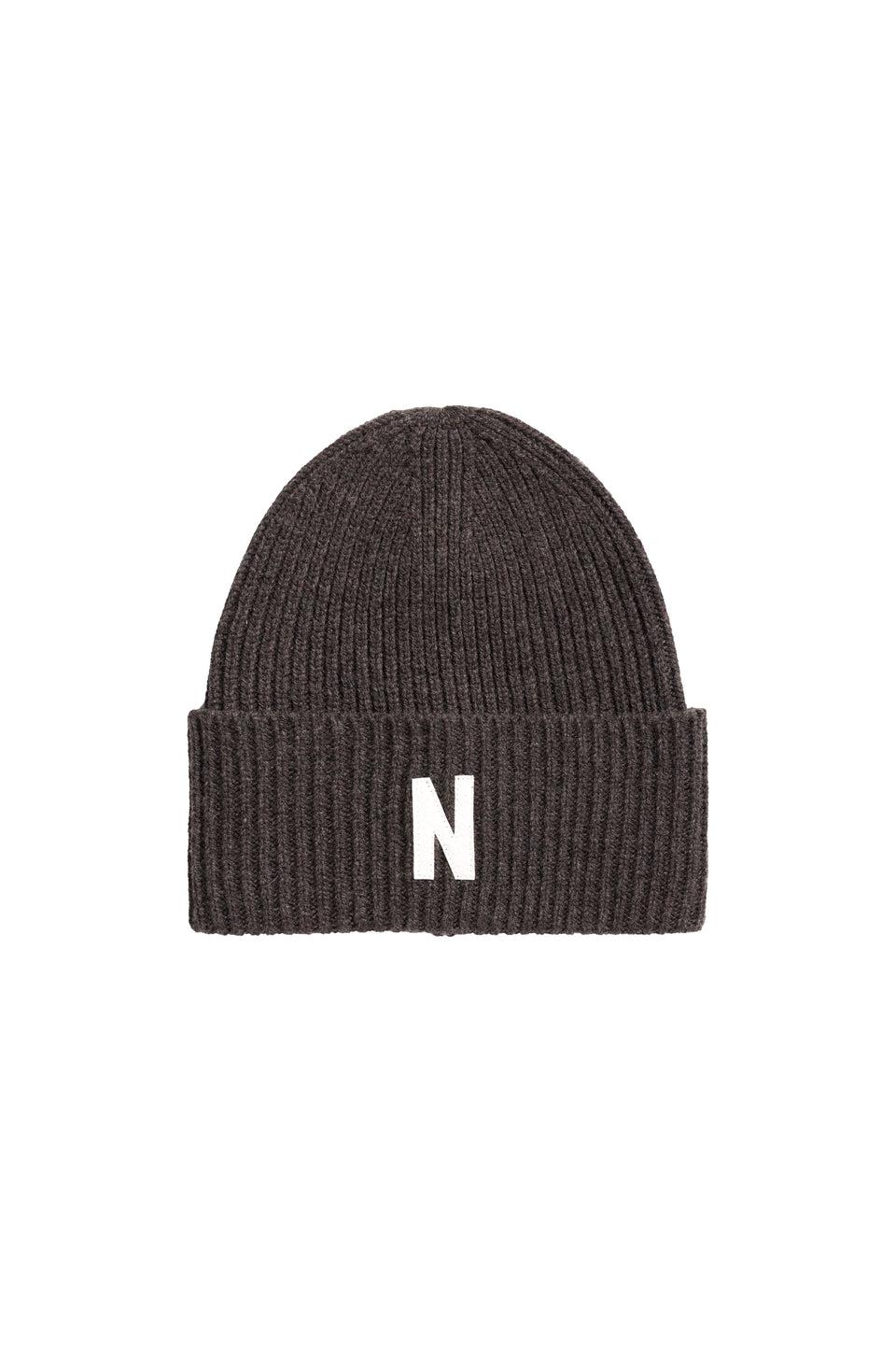 NORSE PROJECTS Capello Beanie in Lana Merinos Marrone I Più Venduti