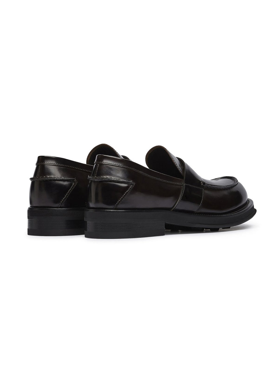 FABI Mocassino Penny Loafer con Suola in Gomma Testa di Moro Promozione Limitata