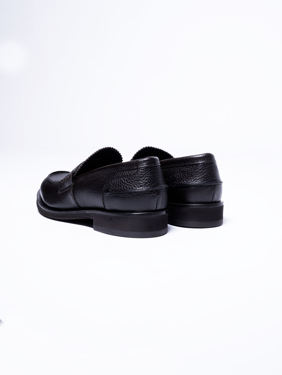 GEORGE HOL'S Mocassino Penny Loafer in Pelle Martellata Testa di Moro Vendite Flash