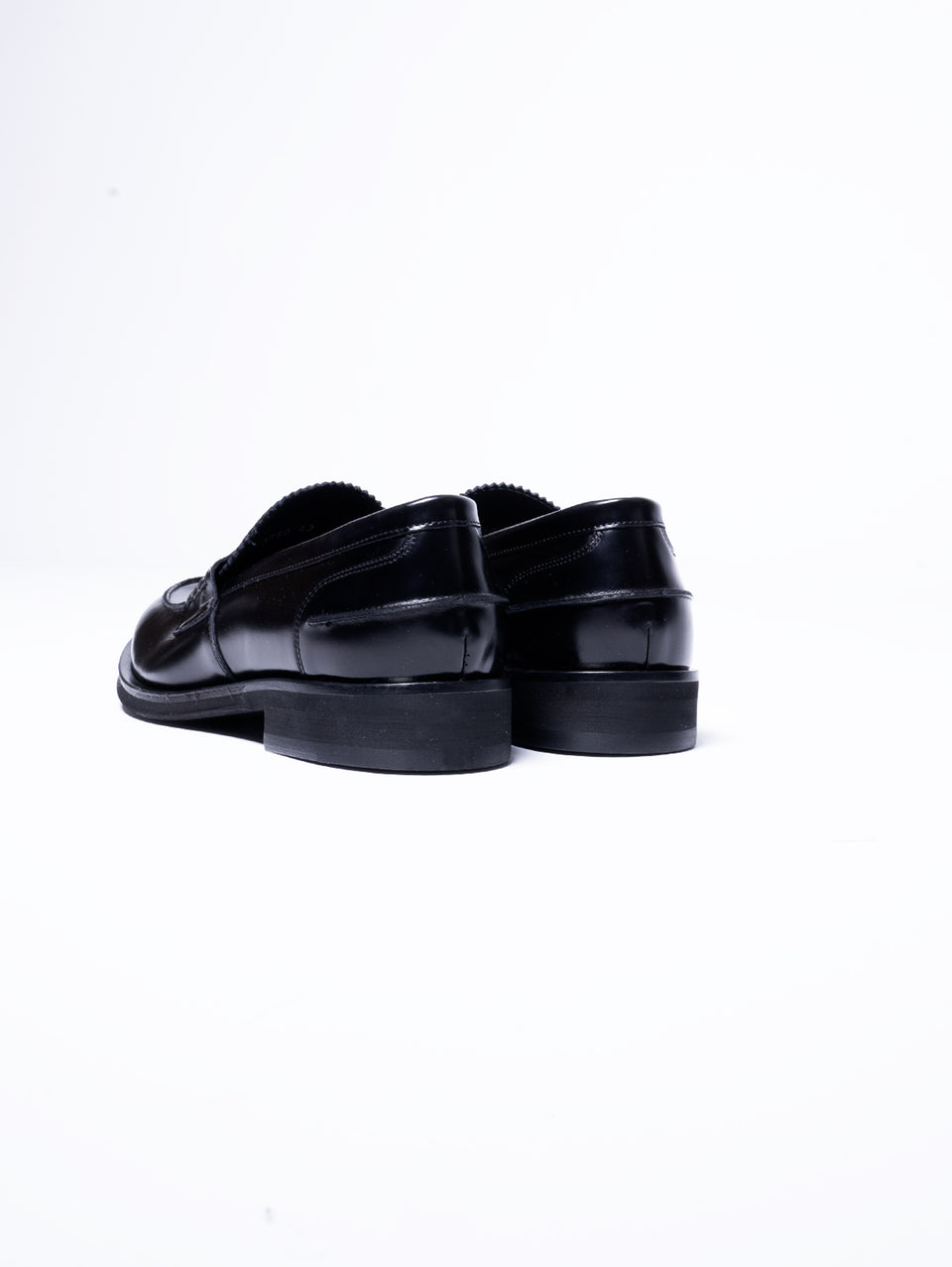 GEORGE HOL'S Mocassino Penny Loafer in Abrasivato Nero Negozio