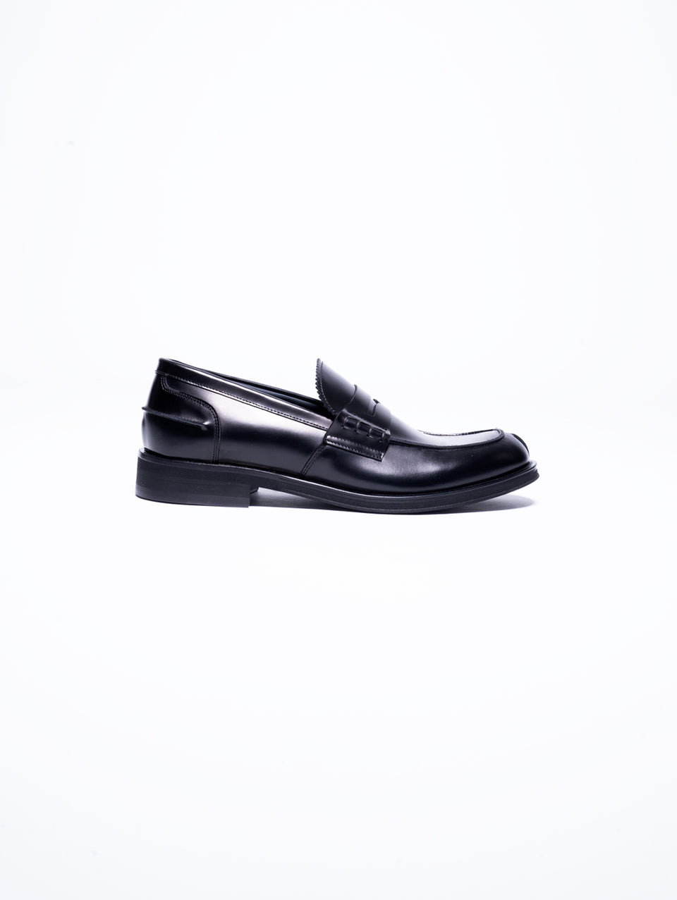 GEORGE HOL'S Mocassino Penny Loafer in Abrasivato Nero Negozio