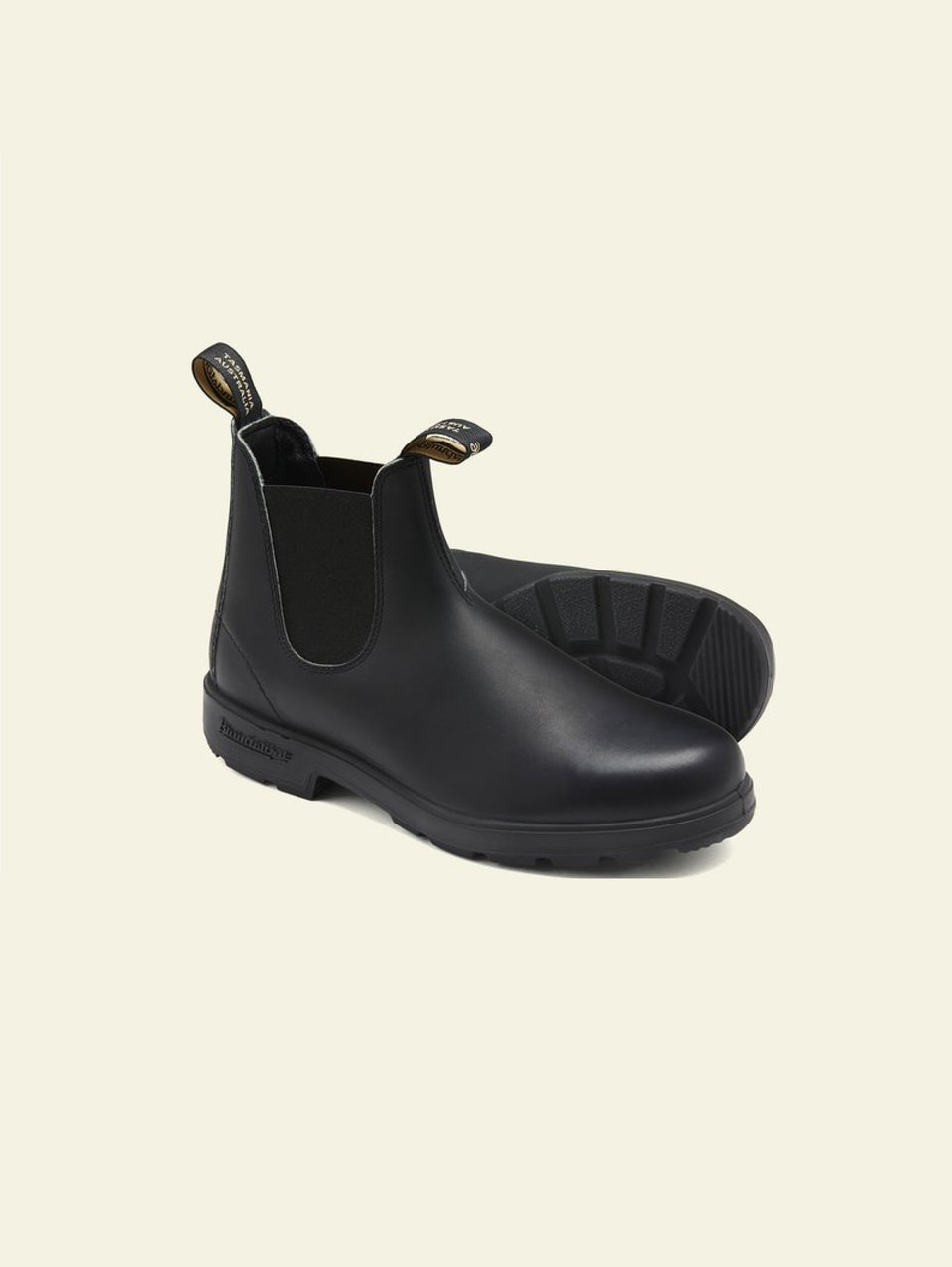 BLUNDSTONE Stivaletti Chelsea in Pelle con Elastici Nero/Nero Italia