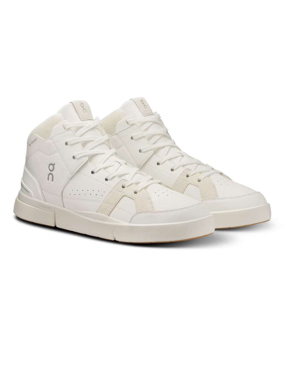 ON RUNNING Sneakers Alte The Rogers Clubhouse Mid Bianco/Sabbia Prezzo Ridotto