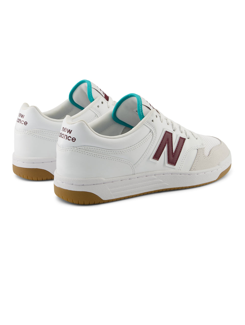 NEW BALANCE Sneakers Basse da Basket 480 Bianco/Bordeaux Online