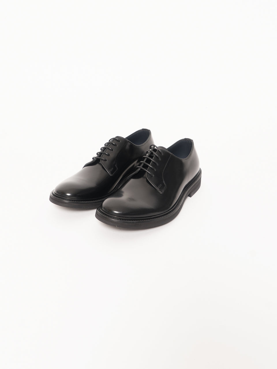 SEBOY'S Derby Classica con Suola in Gomma Nero Hotsell