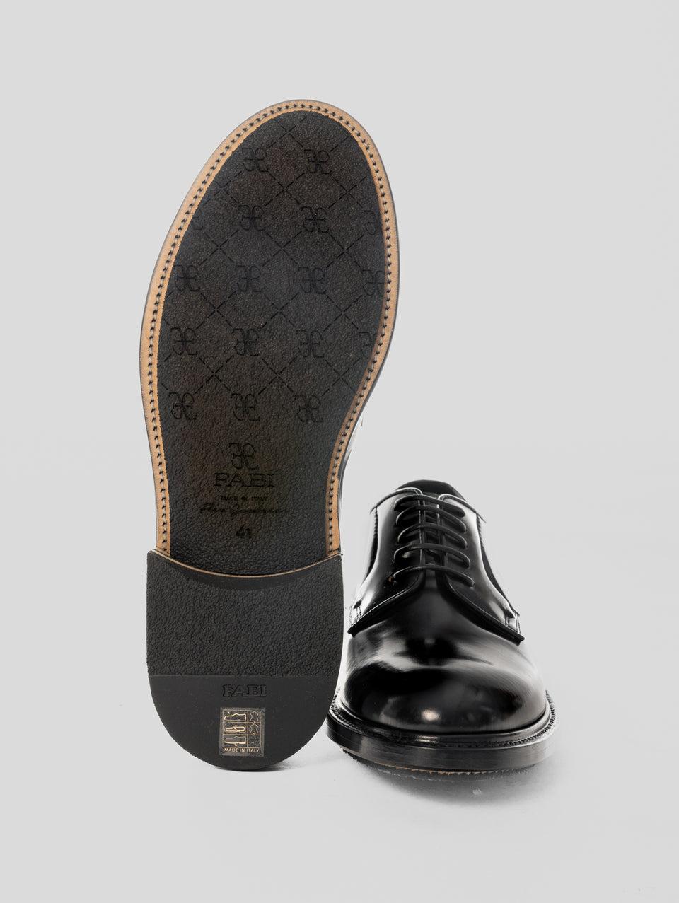 FABI Stringata con Suola Frex Goodyear Nero Vendita Economica