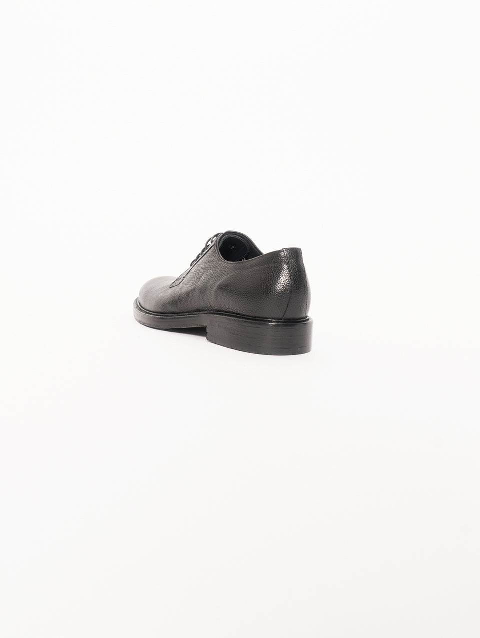 SEBOY'S Derby Classica in Pelle Martellata Nero Vendite Flash