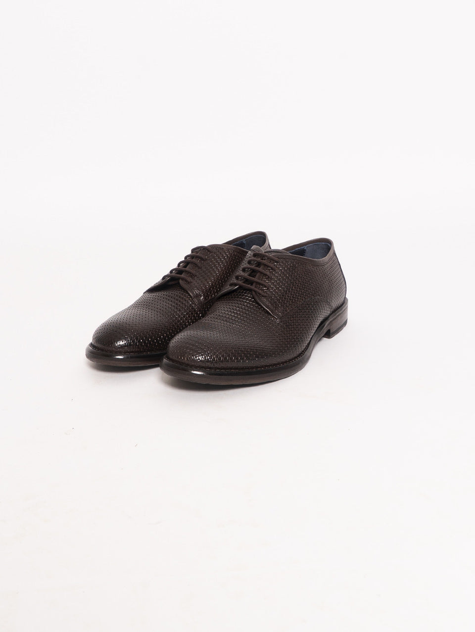 SEBOY'S Stringata in Pelle Intrecciata - Marrone In Saldo