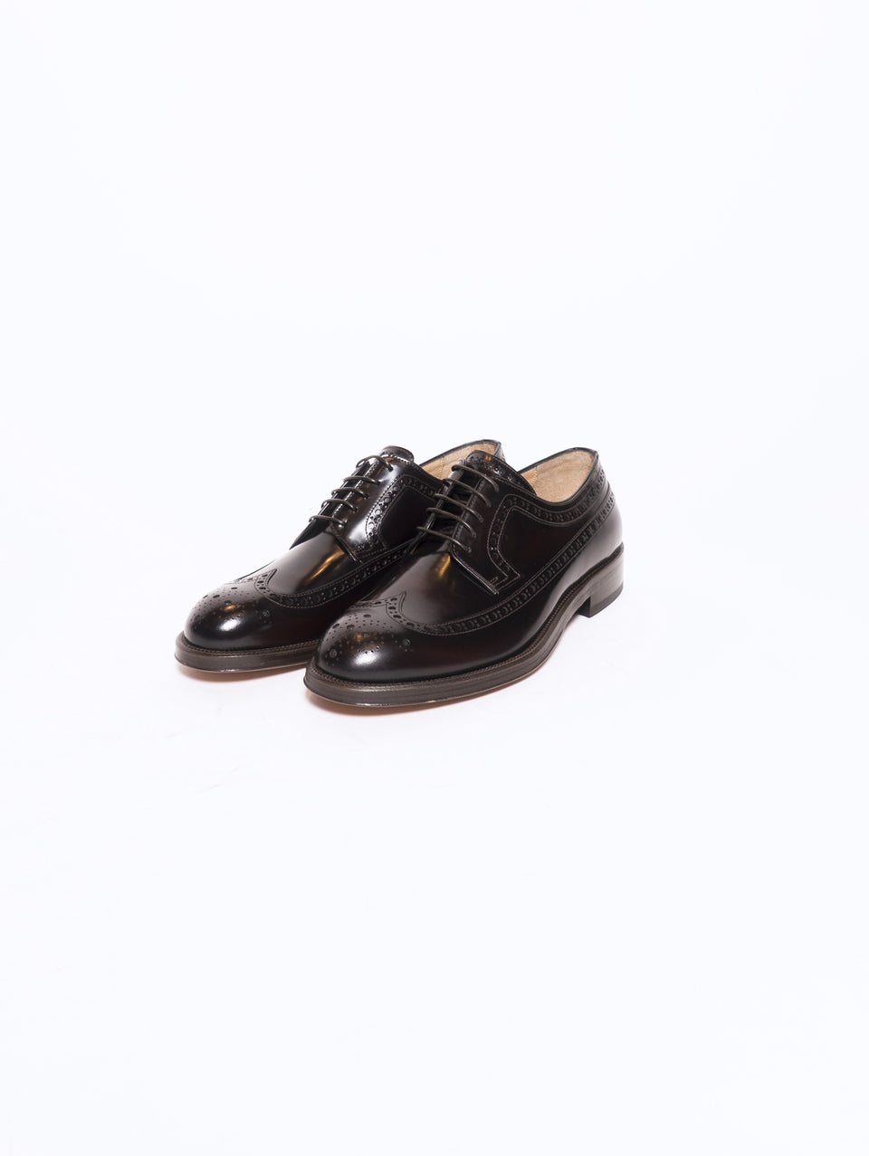 SEBOY'S Stringata con Lavorazione Brogue Longwing Marrone Nuova