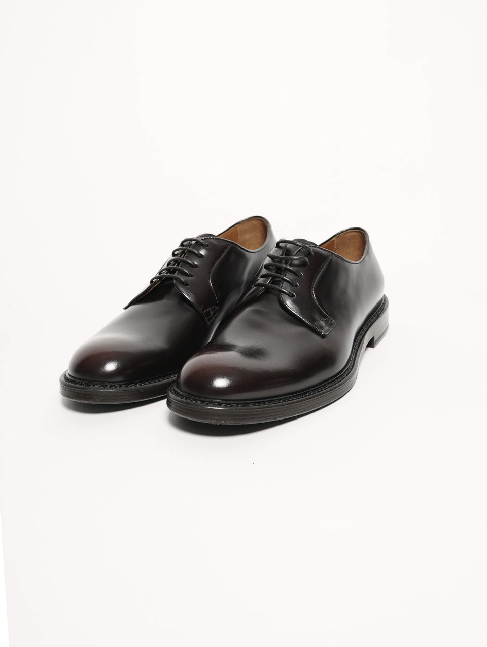 DUCA DI WELLES Stringata pelle liscia Testa di moro Moda