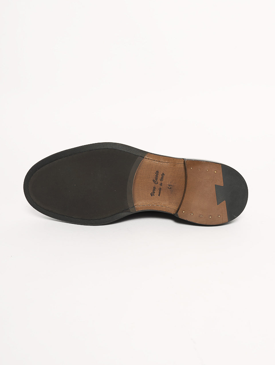 DUCA DI WELLES Stringata pelle liscia Testa di moro Moda