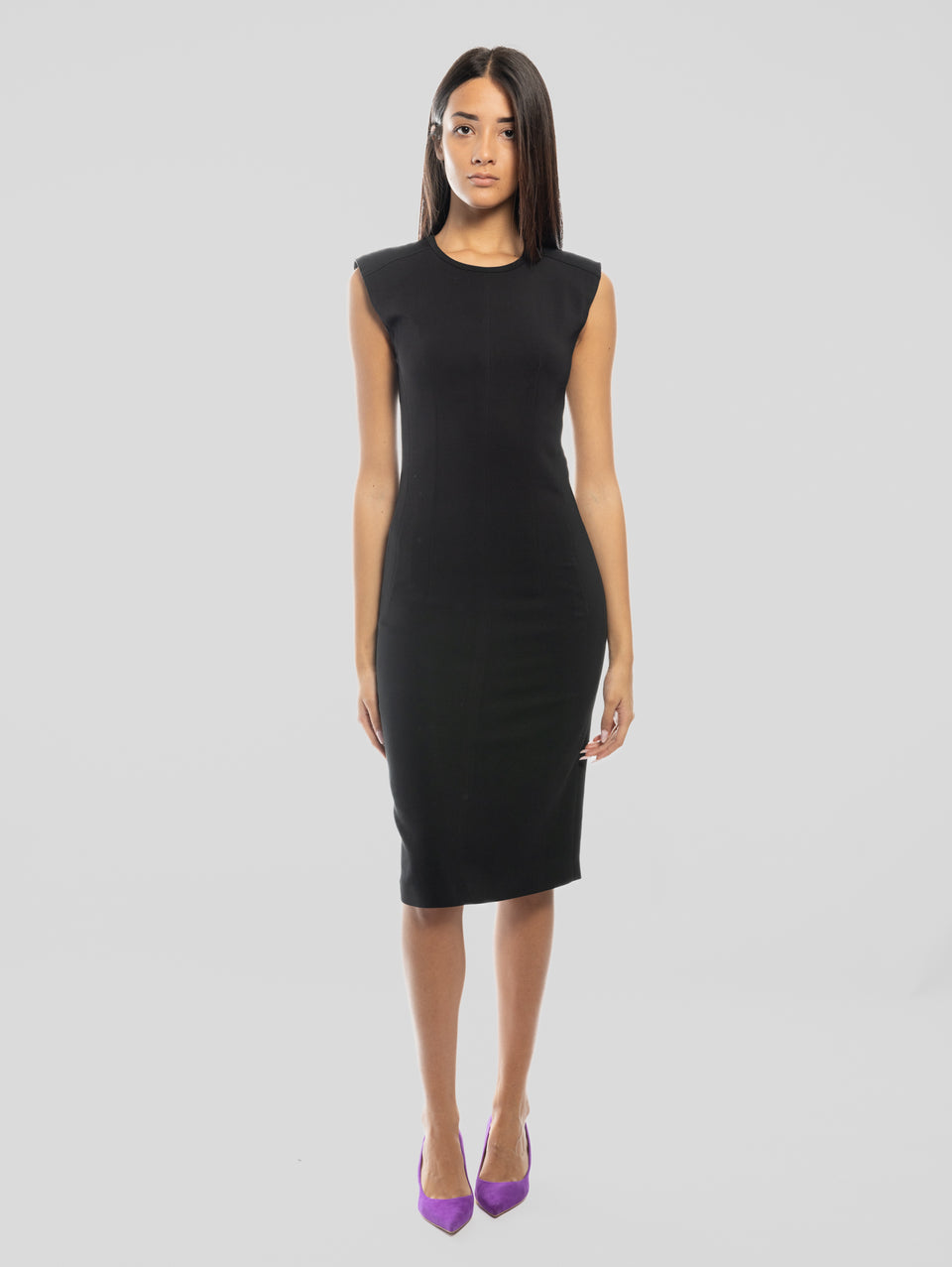 PINKO Abito Tubino in Cady Tecnico Nero