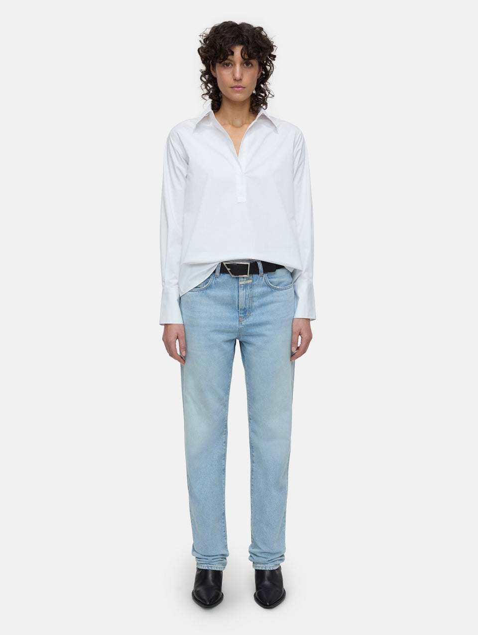 CLOSED Blusa con Scollo a Tunica Bianco In Saldo