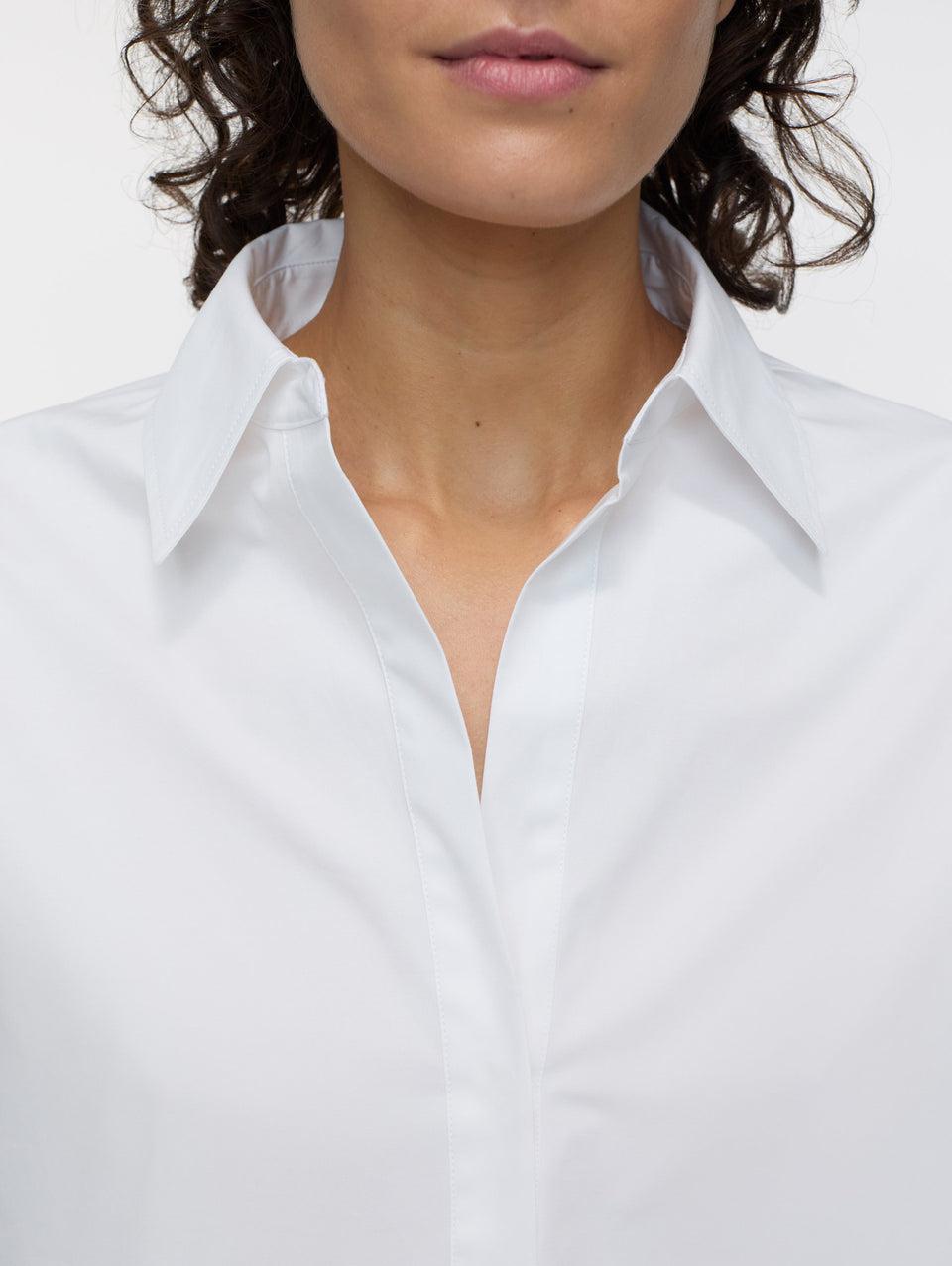 CLOSED Blusa con Scollo a Tunica Bianco In Saldo