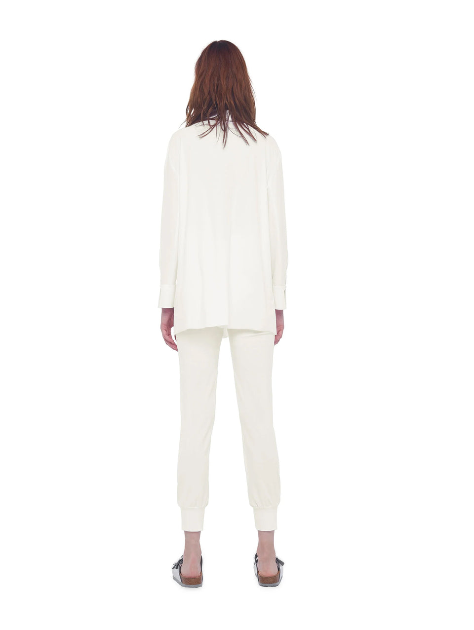 NORMA KAMALI Camicia con Chiusura in Velcro Avorio In Linea