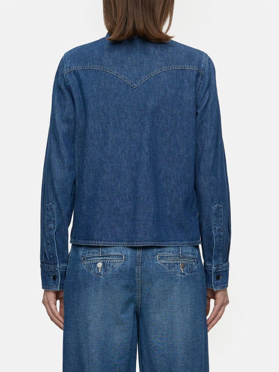 CLOSED Camicia Western in Denim Blu Soddisfazione Garantita