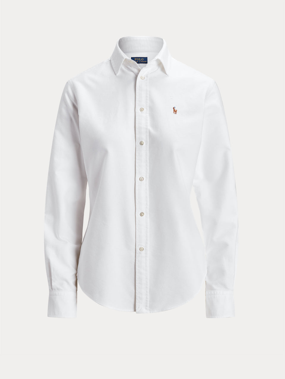 RALPH LAUREN Camicia Slim Fit in Oxford Bianco Shopping Online