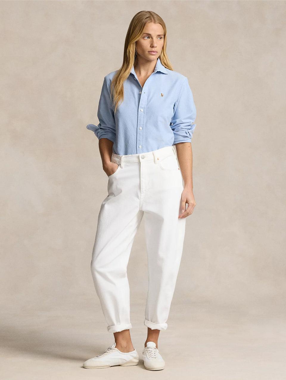 RALPH LAUREN Camicia Slim Fit in Oxford Blu Affare Del Giorno