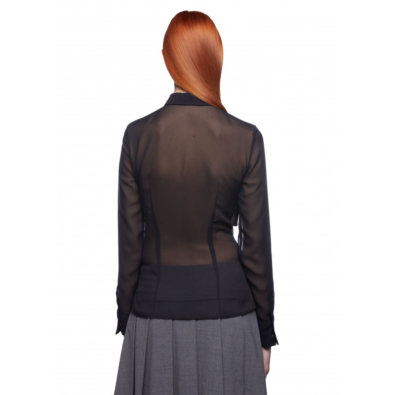 Vivetta CAMICIA CON RICAMO PROFILI GEORGETTE Presa