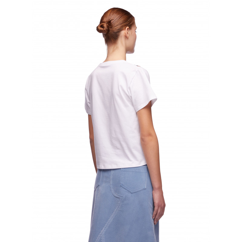 Vivetta T-SHIRT CON TOP PIZZO Sottocosto