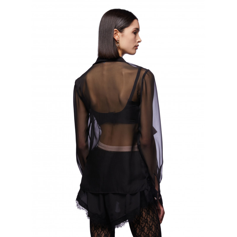 Vivetta CAMICIA CHIFFON CON FIOCCO Negozi Online