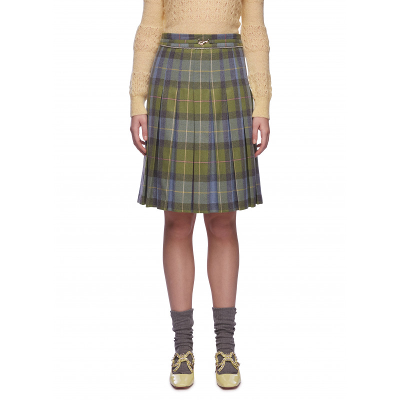 Vivetta GONNA TARTAN A PIEGHE Spedizione Gratuita