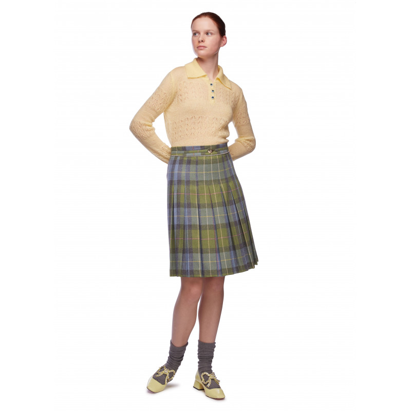 Vivetta GONNA TARTAN A PIEGHE Spedizione Gratuita
