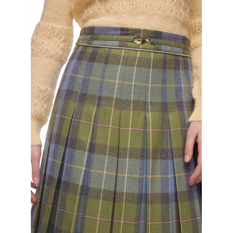 Vivetta GONNA TARTAN A PIEGHE Spedizione Gratuita