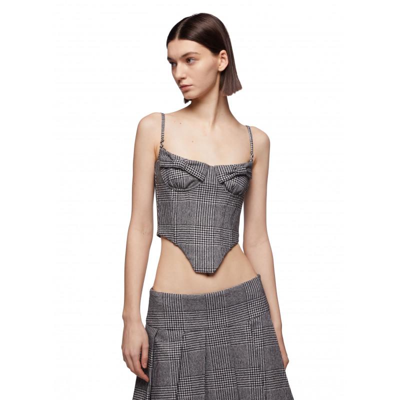Vivetta TOP BUSTIER PIED-DE-POULE Convenienza