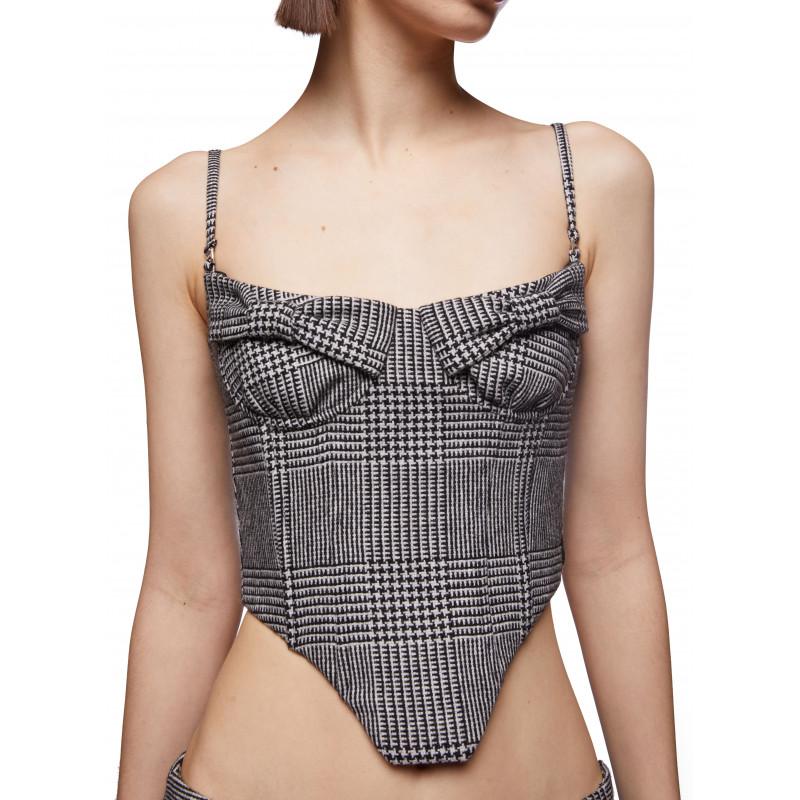 Vivetta TOP BUSTIER PIED-DE-POULE Convenienza