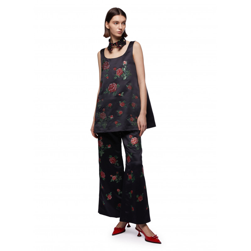 Vivetta PANTALONE RICAMI ROSE Outlet