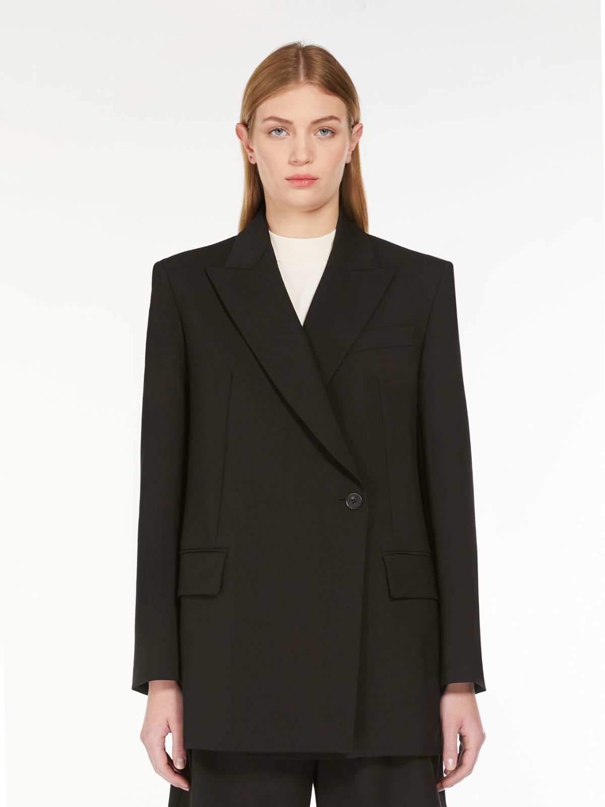 Weekend Blazer doppiopetto in tela di lana In Linea