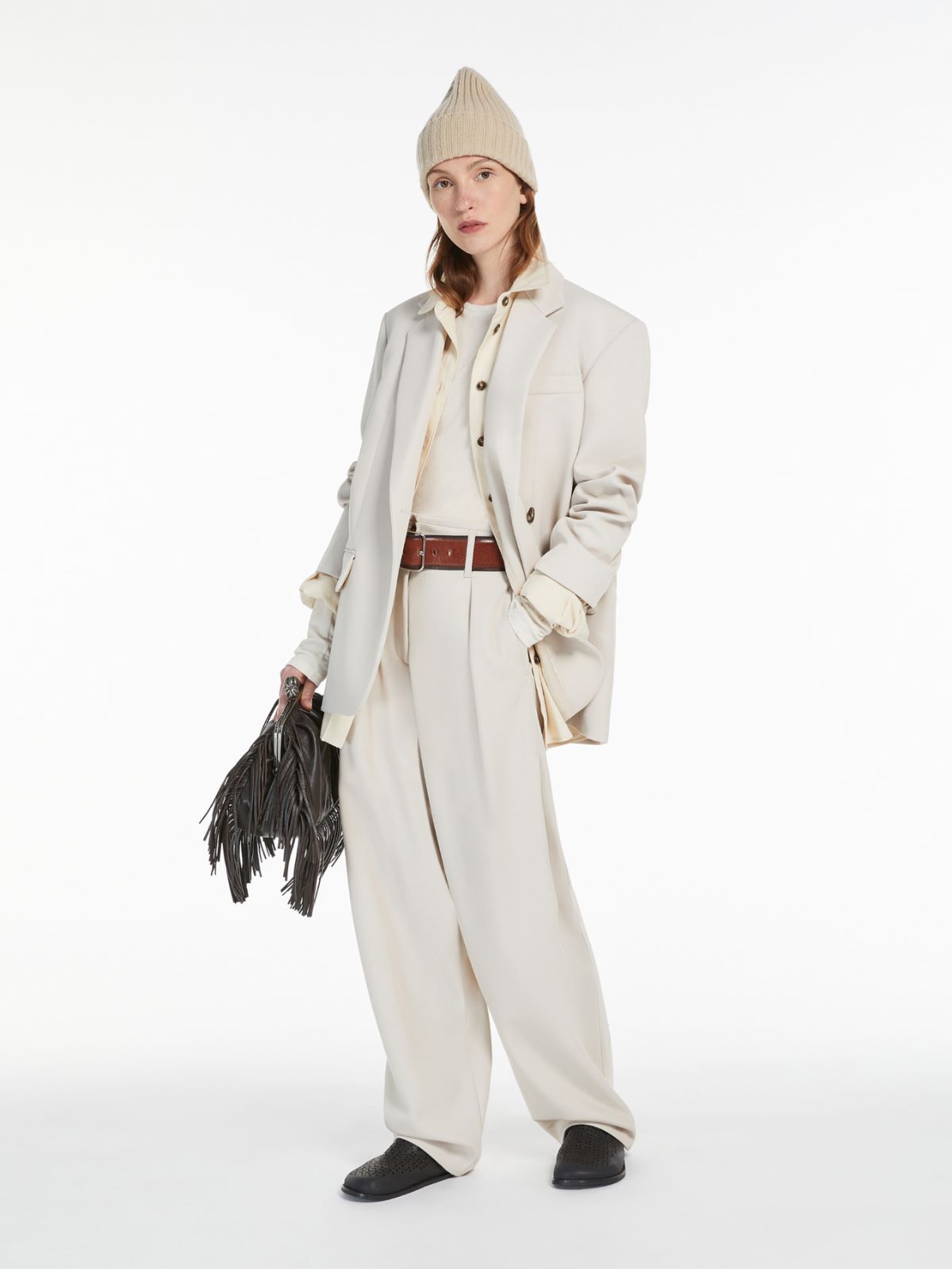 Weekend Blazer oversize in mista lana