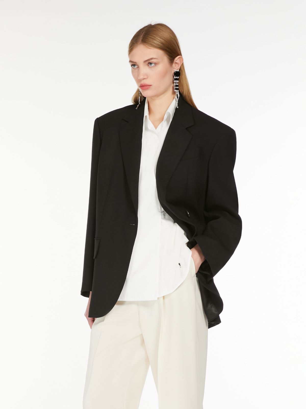 Weekend Blazer over in tela di lana Vendita