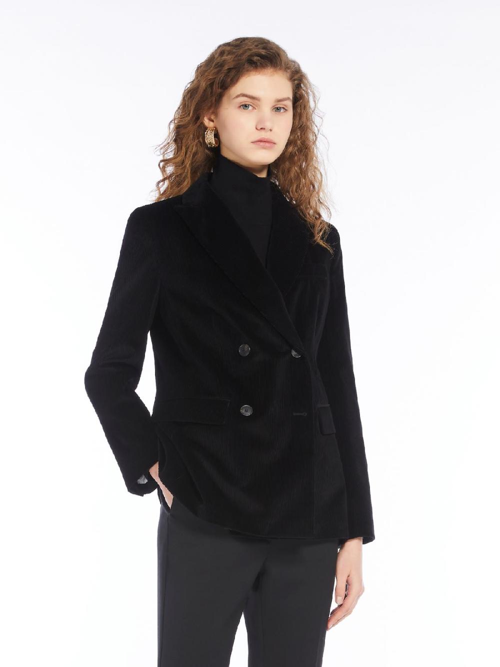 Weekend Blazer doppiopetto in velluto Promozione