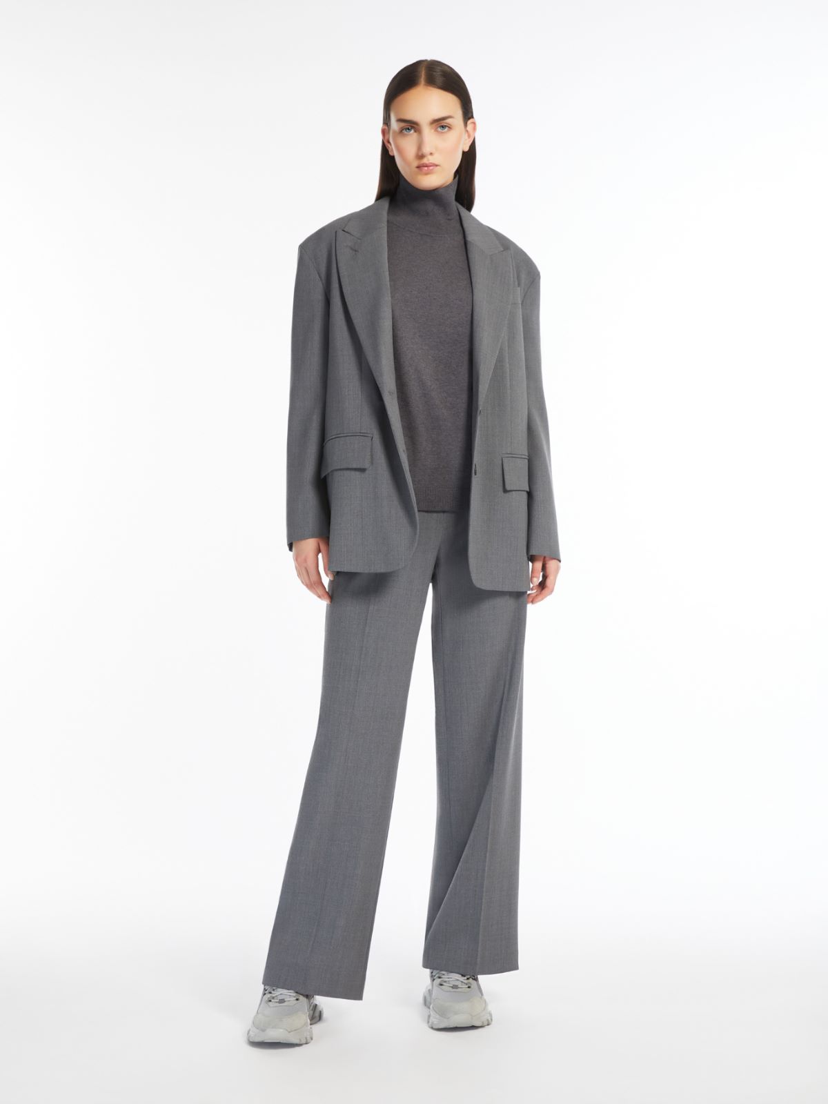 Weekend Blazer over in gabardina mista lana