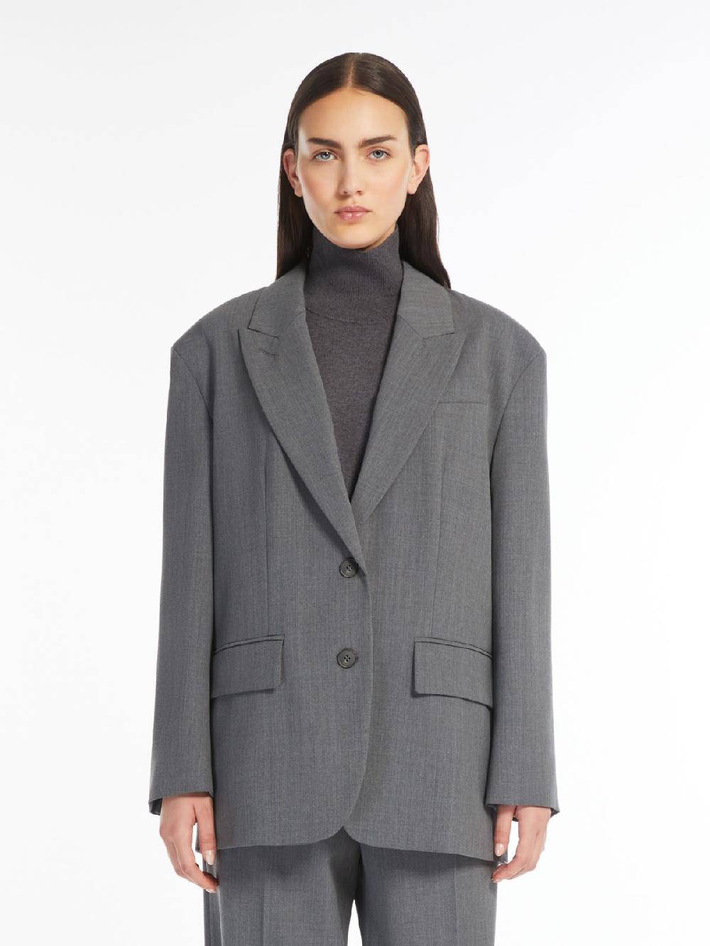 Weekend Blazer over in gabardina mista lana Acquista Ora