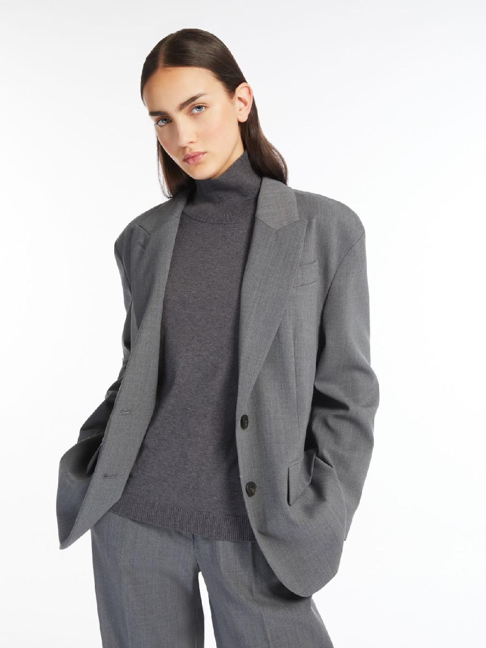 Weekend Blazer over in gabardina mista lana Acquista Ora