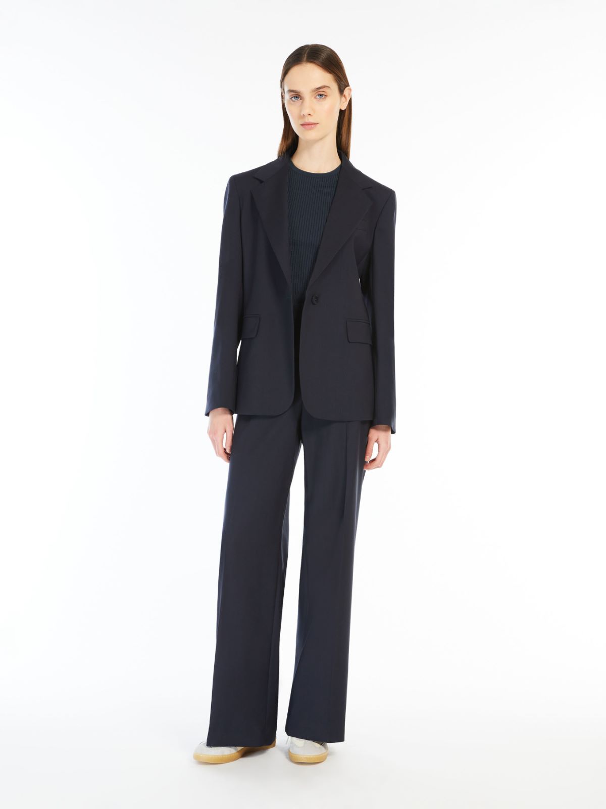 Weekend Blazer in lana natural stretch