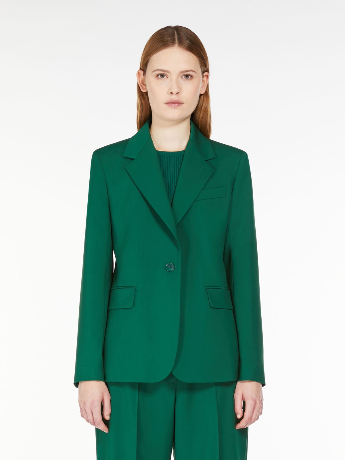 Weekend Blazer in lana natural stretch Offerta