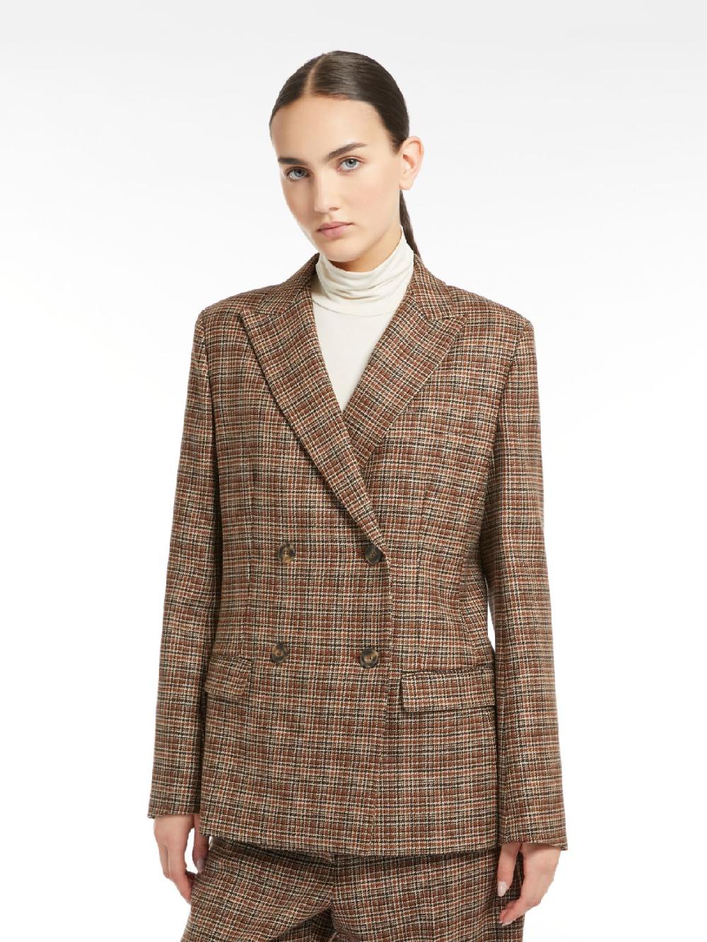 Weekend Blazer in lana disegnata Online