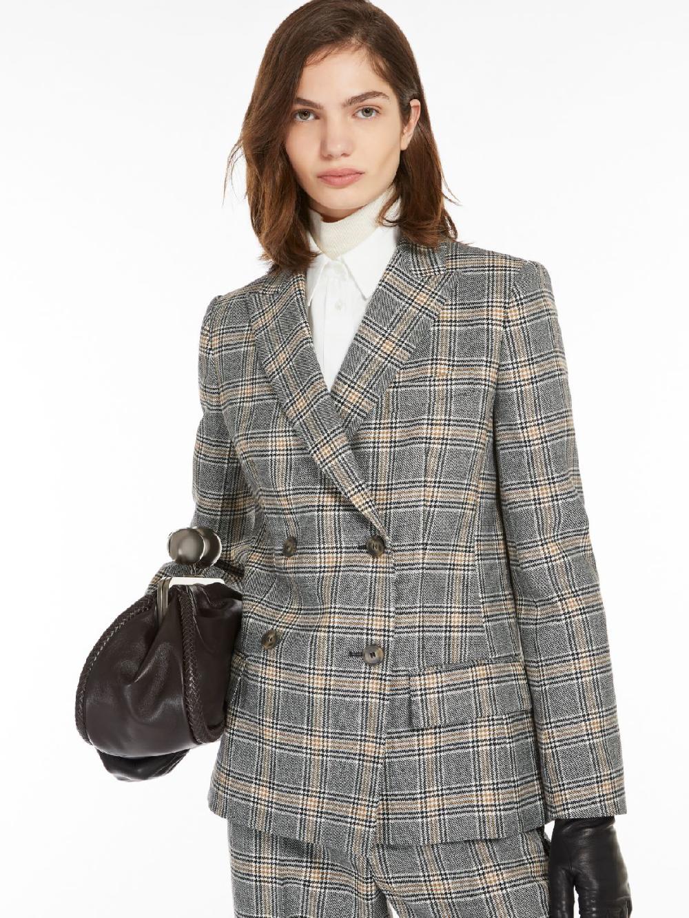 Weekend Blazer in lana disegnata Outlet