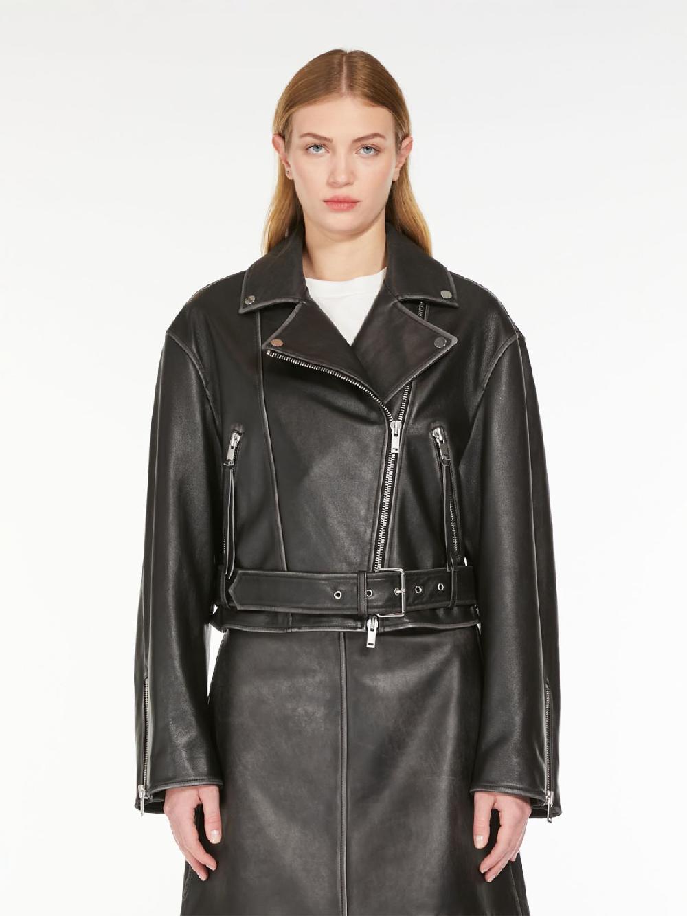 Weekend Giacca biker in pelle Offerte
