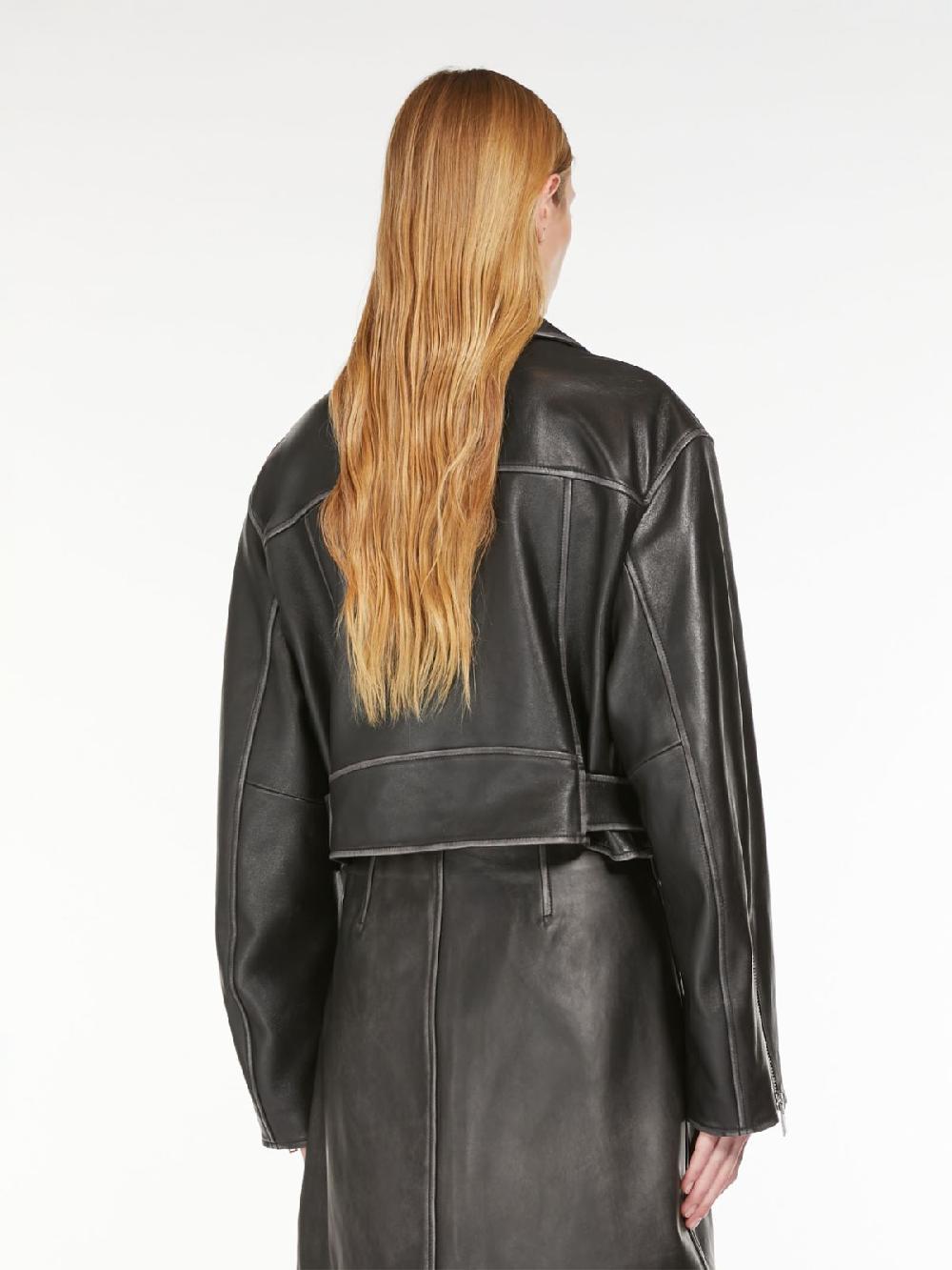Weekend Giacca biker in pelle Offerte