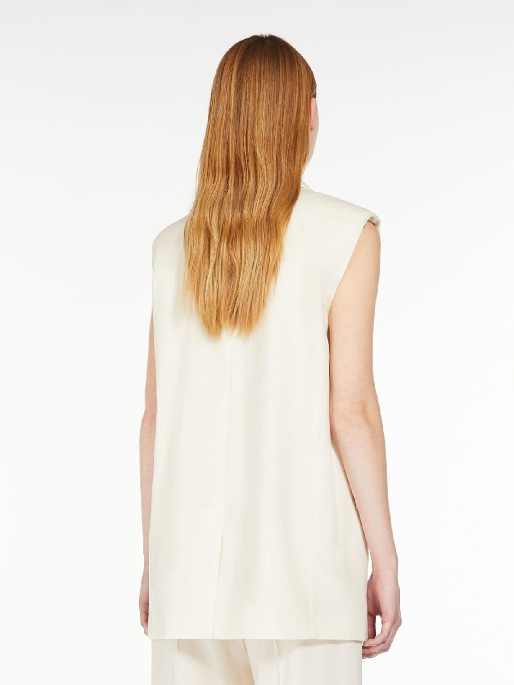 Weekend Gilet in tela di lana stretch Vendita Economica
